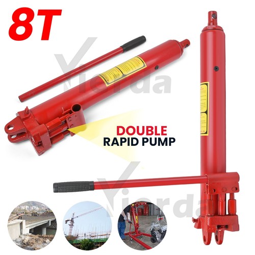 Hydraulic long ram jack ton - hydraulic, 8